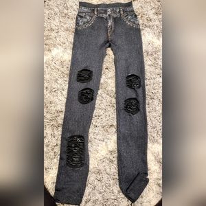 Stretch jeggings gray  new without tag